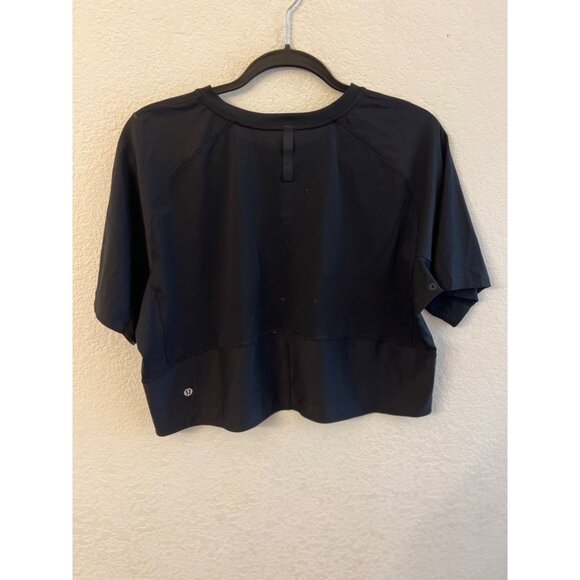 Lululemon fine force black shirt women size 8 - Picture 2 of 5